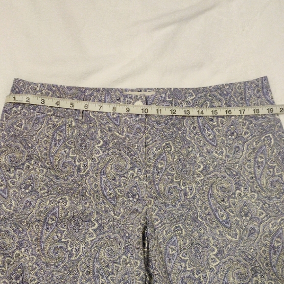 Talbots Purple Paisley Women's Shorts - Picture 3 of 12